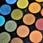 macro photograph of eyeshadow palette